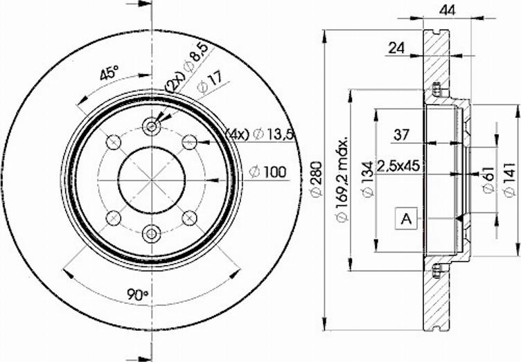 Icer 78BD7829 - Тормозной диск autospares.lv