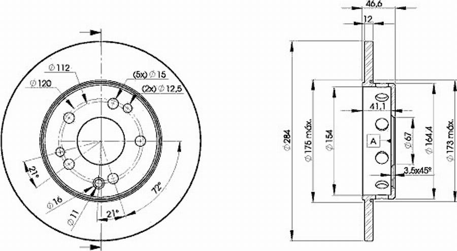 Icer 78BD7210 - Тормозной диск autospares.lv