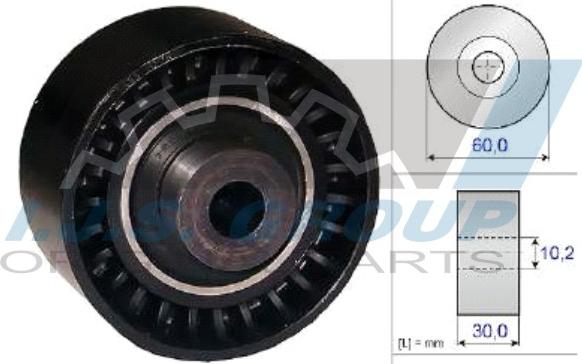 IJS GROUP 93-1988 - Направляющий ролик, зубчатый ремень ГРМ autospares.lv