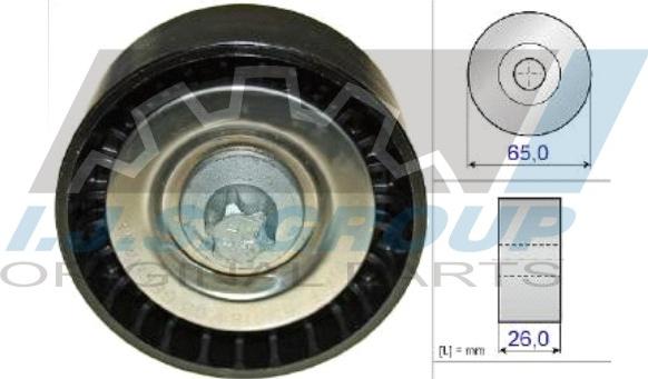 IJS GROUP 93-1401 - Ролик, поликлиновый ремень autospares.lv