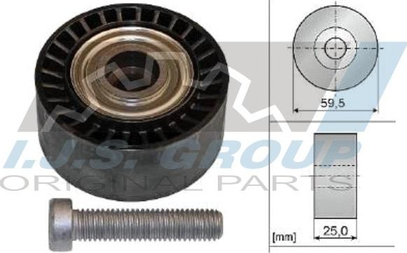 IJS GROUP 93-1106 - Ролик, поликлиновый ремень autospares.lv