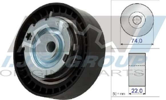 IJS GROUP 93-1117 - Натяжной ролик, зубчатый ремень ГРМ autospares.lv