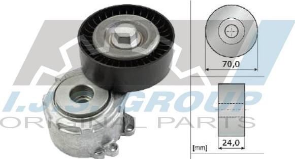 IJS GROUP 93-1209 - Натяжитель, поликлиновый ремень autospares.lv