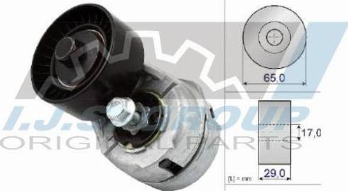 IJS GROUP 93-1208 - Натяжитель, поликлиновый ремень autospares.lv