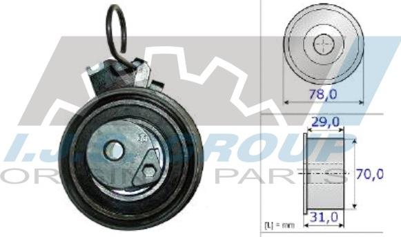 IJS GROUP 93-1731 - Натяжной ролик, зубчатый ремень ГРМ autospares.lv