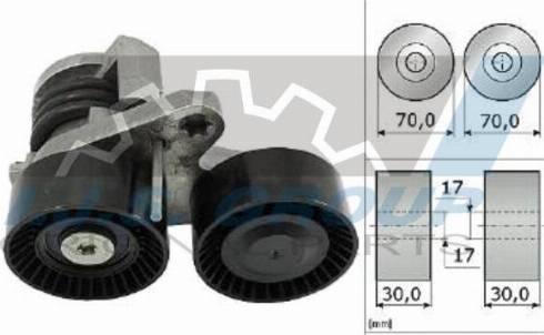 IJS GROUP 93-2462 - Натяжитель, поликлиновый ремень autospares.lv