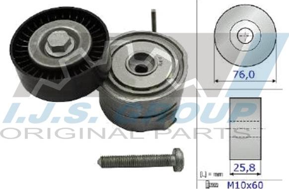 IJS GROUP 93-2419 - Натяжитель, поликлиновый ремень autospares.lv