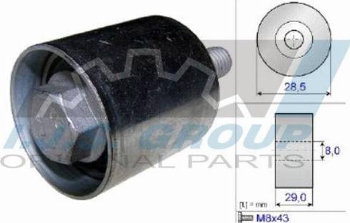 IJS GROUP 93-2148 - Направляющий ролик, зубчатый ремень ГРМ autospares.lv