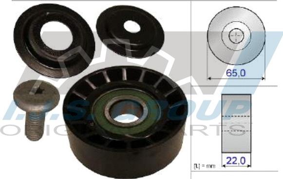 IJS GROUP 93-2133 - Ролик, поликлиновый ремень autospares.lv