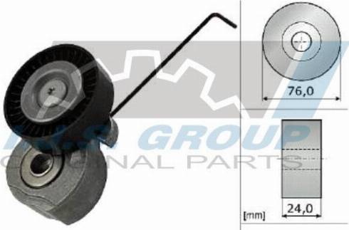 IJS GROUP 93-2393 - Натяжитель, поликлиновый ремень autospares.lv