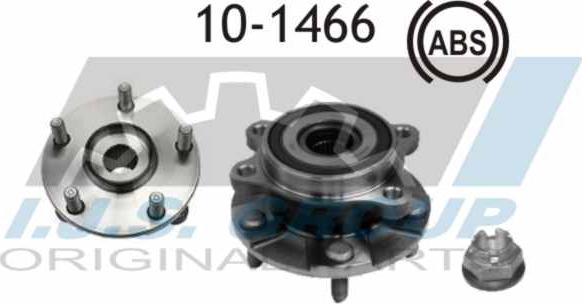 IJS GROUP 10-1466 - Подшипник ступицы колеса, комплект autospares.lv