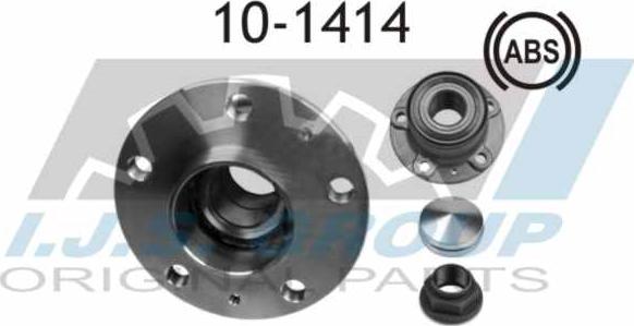 IJS GROUP 10-1414 - Подшипник ступицы колеса, комплект autospares.lv