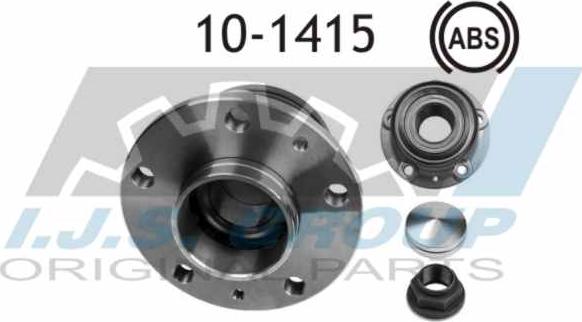 IJS GROUP 10-1415 - Подшипник ступицы колеса, комплект autospares.lv