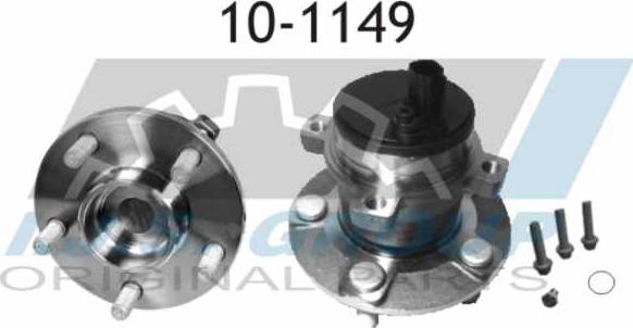 IJS GROUP 10-1149 - Подшипник ступицы колеса, комплект autospares.lv