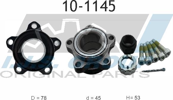 IJS GROUP 10-1145 - Подшипник ступицы колеса, комплект autospares.lv