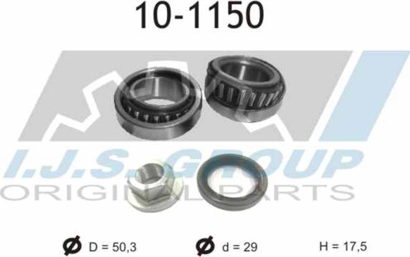 IJS GROUP 10-1150 - Подшипник ступицы колеса, комплект autospares.lv