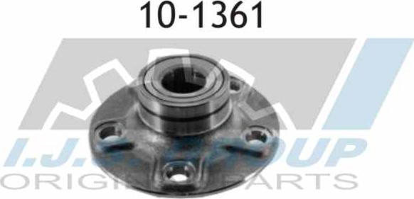 IJS GROUP 10-1361 - Подшипник ступицы колеса, комплект autospares.lv