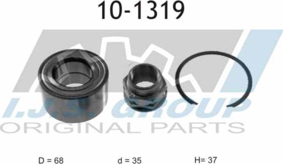 IJS GROUP 10-1319 - Подшипник ступицы колеса, комплект autospares.lv