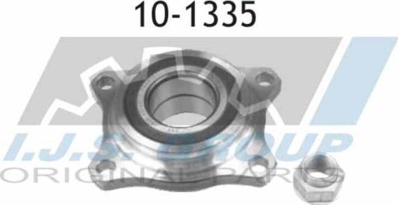 IJS GROUP 10-1335 - Подшипник ступицы колеса, комплект autospares.lv