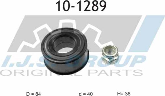 IJS GROUP 10-1289 - Подшипник ступицы колеса, комплект autospares.lv