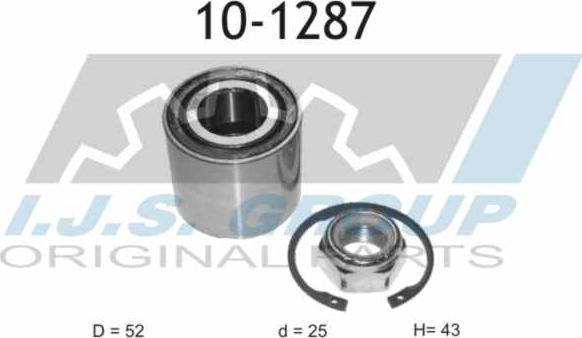 IJS GROUP 10-1287 - Подшипник ступицы колеса, комплект autospares.lv