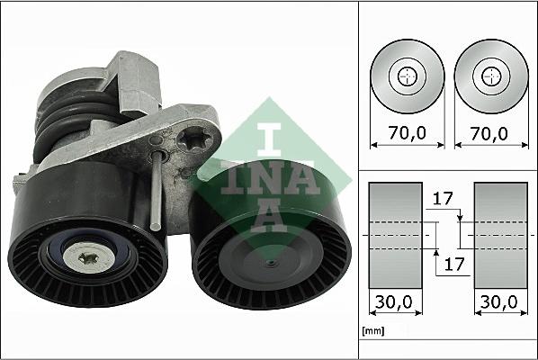 INA 534 0496 10 - Натяжитель, поликлиновый ремень autospares.lv