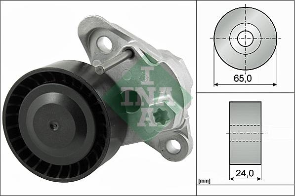 INA 534 0497 10 - Натяжитель, поликлиновый ремень autospares.lv