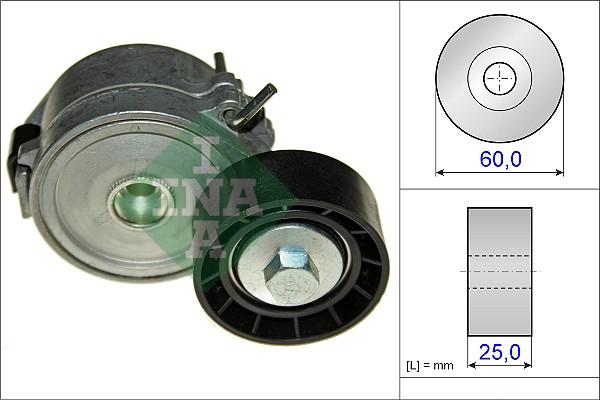 INA 534 0447 10 - Натяжитель, поликлиновый ремень autospares.lv