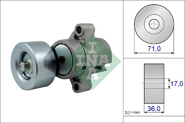 INA 534 0453 10 - Натяжитель, поликлиновый ремень autospares.lv