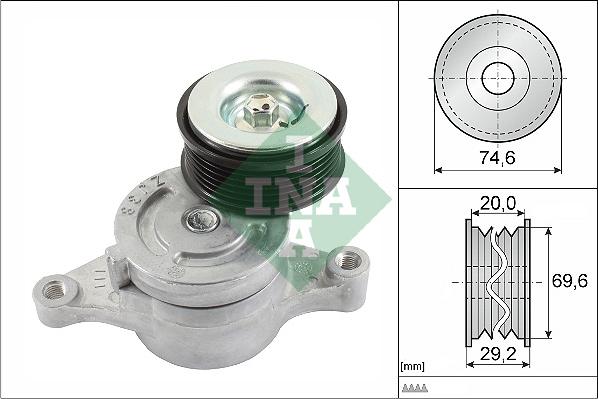 INA 534 0457 10 - Натяжитель, поликлиновый ремень autospares.lv