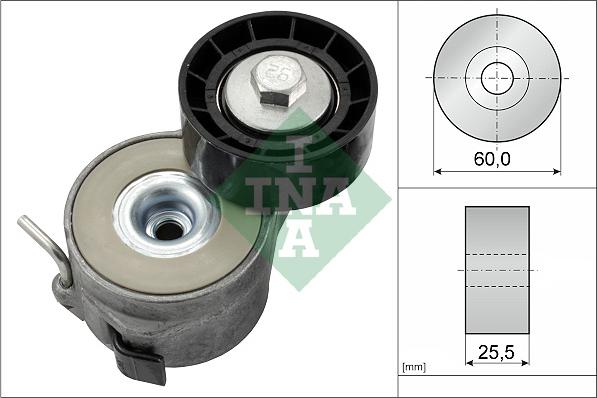 INA 534 0400 10 - Натяжитель, поликлиновый ремень autospares.lv