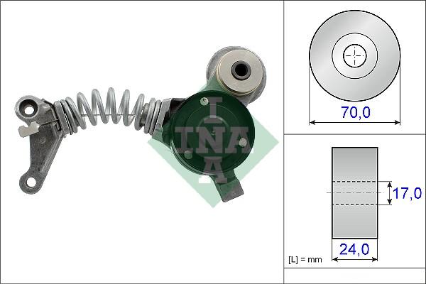 INA 534 0419 10 - Натяжитель, поликлиновый ремень autospares.lv