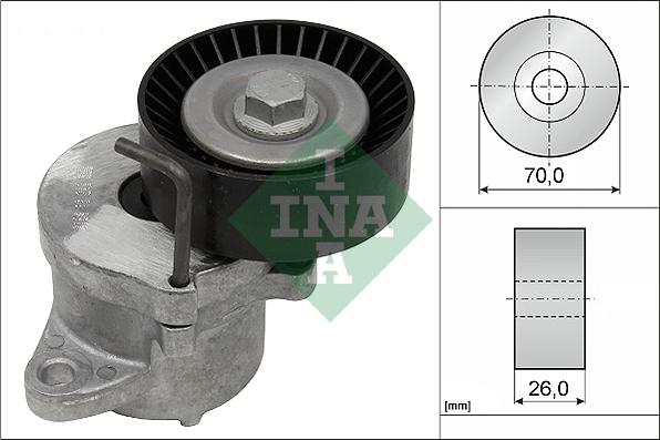 INA 534 0439 10 - Натяжитель, поликлиновый ремень autospares.lv