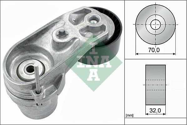 INA 534 0433 10 - Натяжитель, поликлиновый ремень autospares.lv