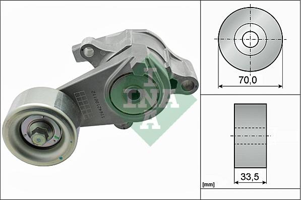 INA 534 0566 10 - Натяжитель, поликлиновый ремень autospares.lv