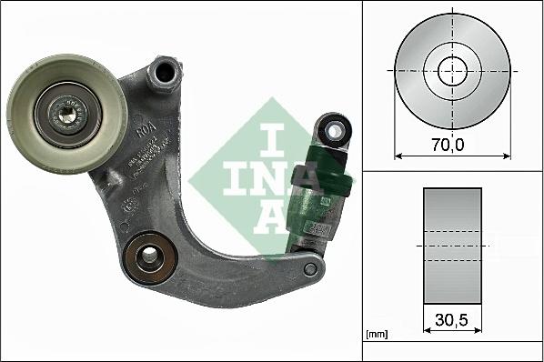 INA 534 0534 10 - Натяжитель, поликлиновый ремень autospares.lv