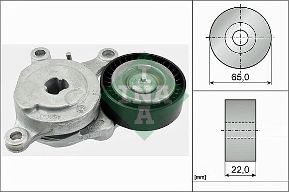 INA 534 0575 10 - Натяжитель, поликлиновый ремень autospares.lv