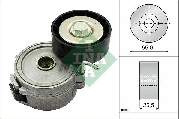 INA 534 0068 10 - Натяжитель, поликлиновый ремень autospares.lv