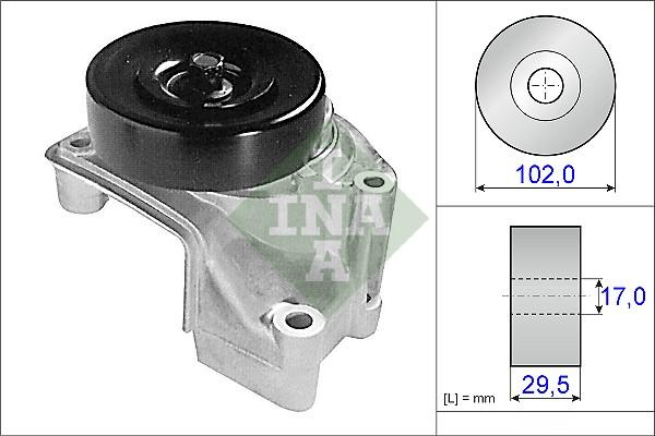 INA 534 0195 10 - Натяжитель, поликлиновый ремень autospares.lv