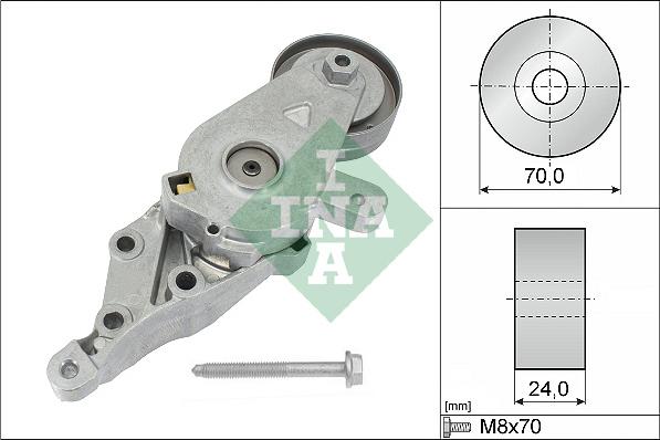 INA 534 0140 30 - Натяжитель, поликлиновый ремень autospares.lv