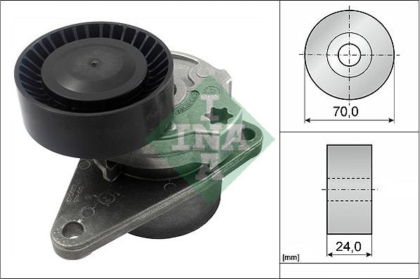 INA 534 0103 10 - Натяжитель, поликлиновый ремень autospares.lv