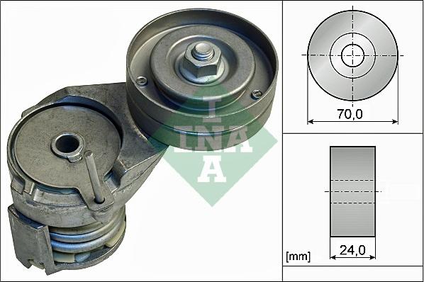 INA 534 0138 30 - Натяжитель, поликлиновый ремень autospares.lv