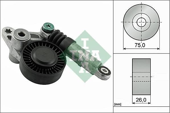 INA 534 0356 10 - Натяжитель, поликлиновый ремень autospares.lv