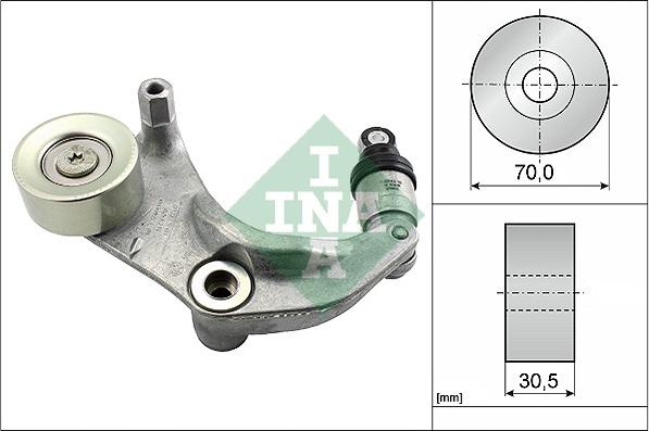 INA 534 0316 10 - Натяжитель, поликлиновый ремень autospares.lv