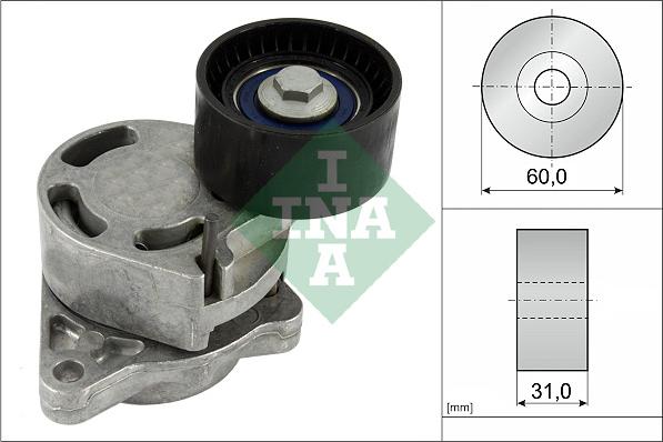 INA 534 0317 10 - Натяжитель, поликлиновый ремень autospares.lv