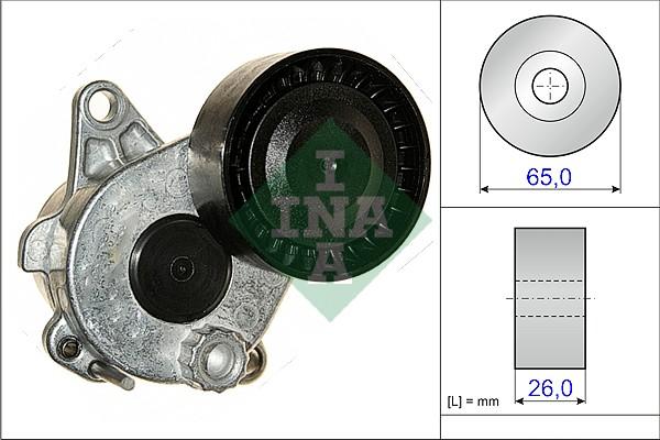 INA 534 0336 10 - Натяжитель, поликлиновый ремень autospares.lv