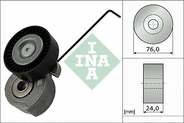 INA 534 0324 10 - Натяжитель, поликлиновый ремень autospares.lv