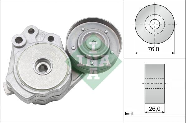 INA 534 0374 10 - Натяжитель, поликлиновый ремень autospares.lv