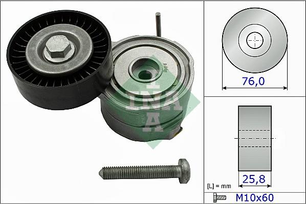 INA 534 0375 10 - Натяжитель, поликлиновый ремень autospares.lv