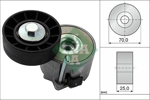 INA 534 0280 10 - Натяжитель, поликлиновый ремень autospares.lv